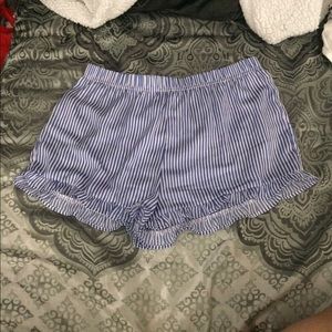 Ruffle trim shorts